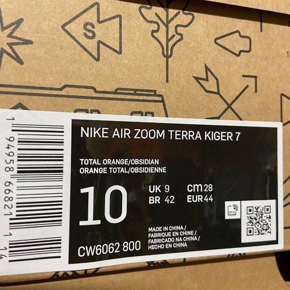 Nike Air Zoom Terra Kiger 7 Hiking Shoes Total Orange CW6062-800 Men Sz NEW - Picture 11 of 15